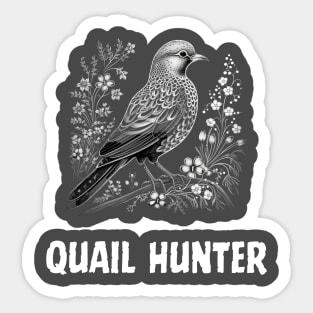 quail hunting Sticker